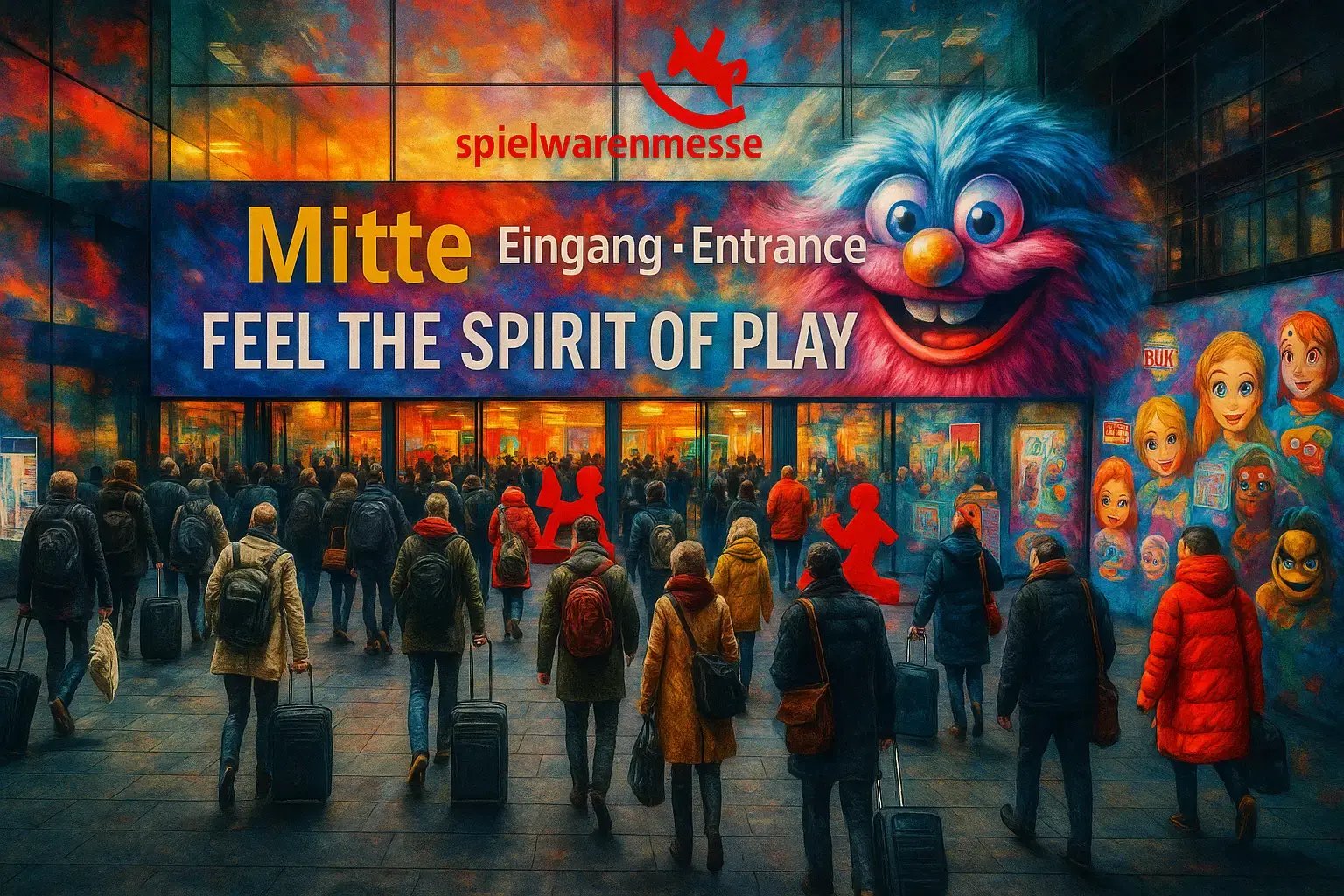 Spielwarenmesse, vstupní hala